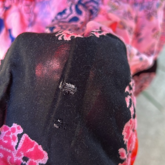 Ana & Kate patchwork elastic‎ waist maxi skirt size M Gypsie core. - Picture 9 of 10